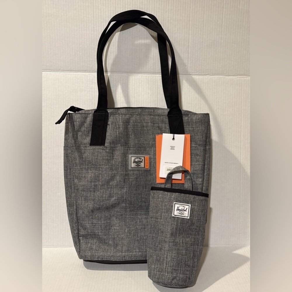 Herschel Supply Co. Alexander Zip Small Heathered Gray Cooler Bag NEW